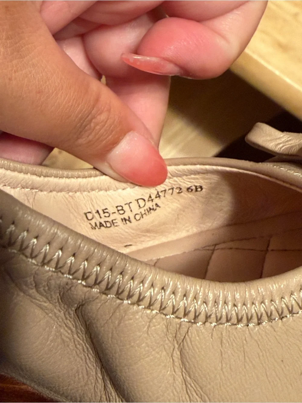 Cole Haan Nude Leather Tali Wedge - 6B